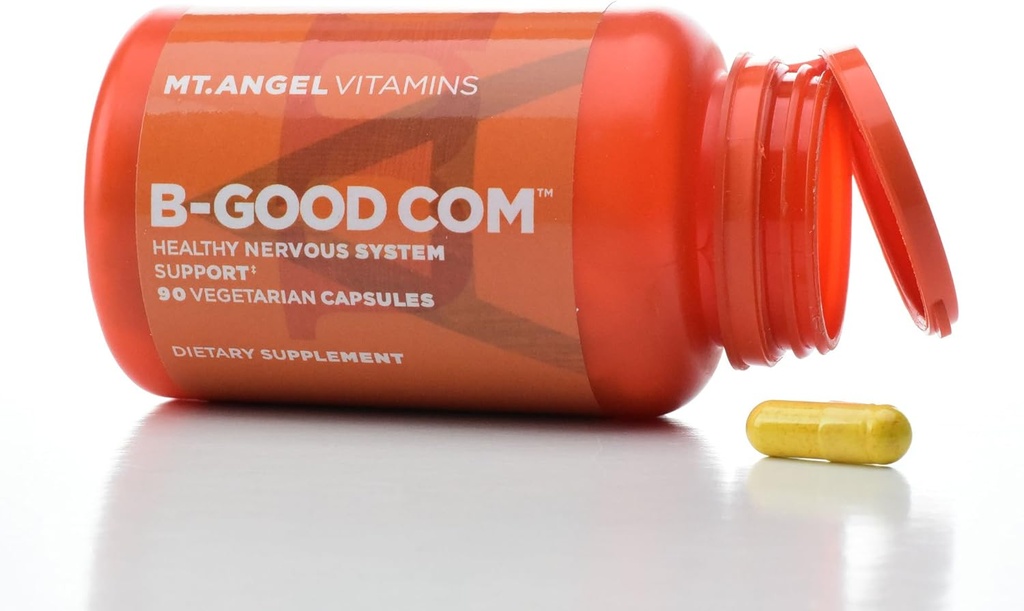 Mt. Vitamine di Angelo - B-Good Com (Vitamin B Complex), Supporto di sistema nervoso sano (60 capsule vegetariane)