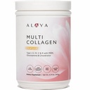 Alaya Multi Collagen Powder - Tipo I, II, III, V, X Integratore idrolizzato Peptidi Proteine Peptides con MSM + GC (Vanilla)