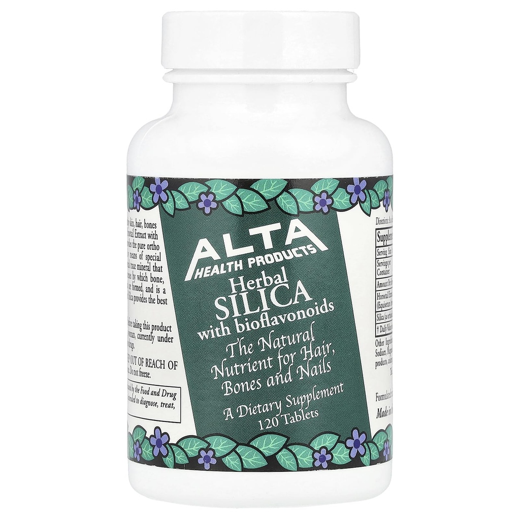 Alta Salute Prodotti, erbe SILICA con bioflavonoidi, Compresse, 120 Conte
