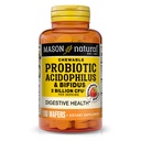 MASON NATURAL Probiotic Acidophilus con Bifidus, 50 giorni di alimentazione, Supporta la digestione normale sana, aroma di fragola, 100 Wafers masticabili