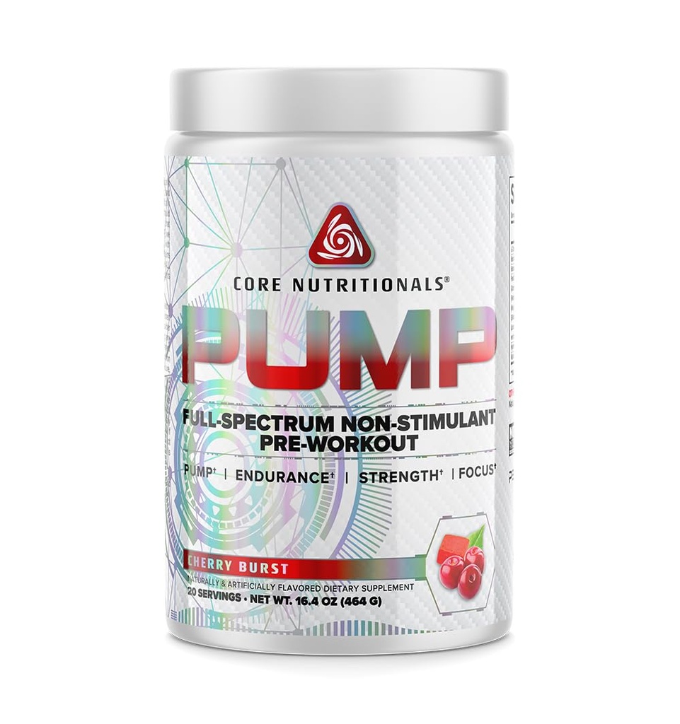 Pompa Nutrizione Nutrizione Nutritiva Nutritiva a spettro completo Pre-allenamento, con N03T Nitrato, Peak02, Alpha GPC, per Pompa Massima, Forza e Prestazioni 20 Serve (Cherry Burst)