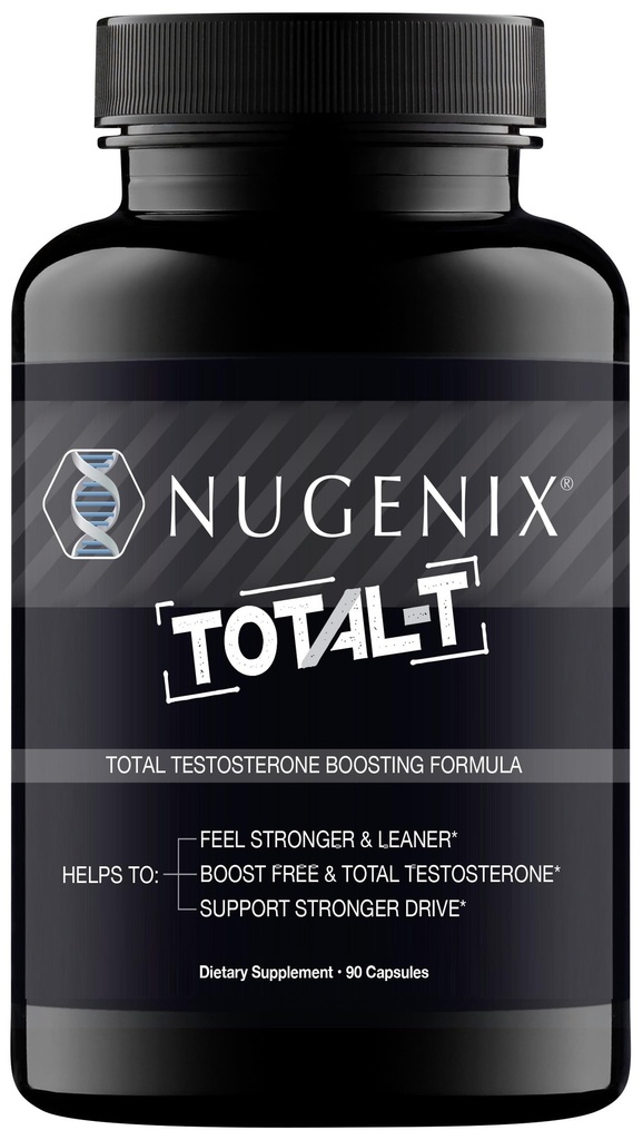 Nugenix Total-T, Gratis e Totale Testosterone Booster supplemento per gli uomini, 90 conte