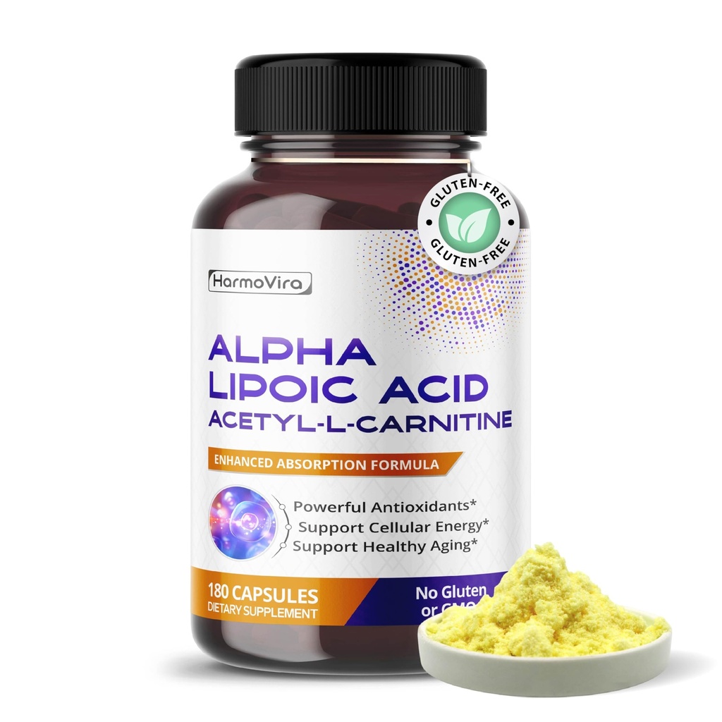 Acetil-L-Carnitina di acido lipoico alfa - Cleanse della vescica di supporto, salute del tratto urinario - fornitura di 180 giorni - fatto negli Stati Uniti