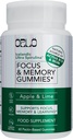 Orlo Focus & Memory Gummies – Supplemento nootropico per adulti con Lion’s Mane, L-teanina, Phosphatidylserine, Spirulina, Vitamina B6 & B12 Methylcobalamin (60 Gummies)