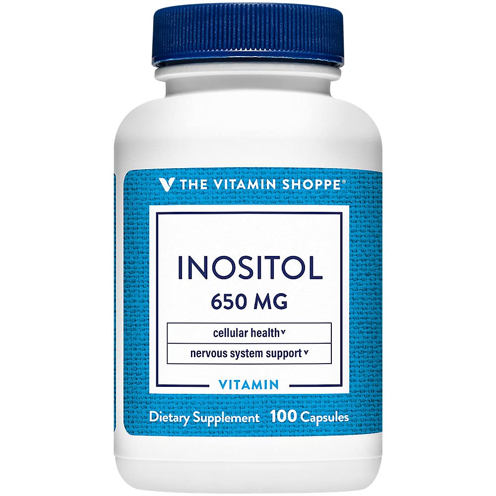 La vitamina Shoppe Inositol 650MG, supporta il fegato sano e la funzione cellulare (100 capsule)