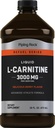 Piping Rock L-Carnitine Liquid | 3000mg | Berry Flavor | Advanced Athlete Formula | Refuel Series Supplement | Non OGM, Gluten Free