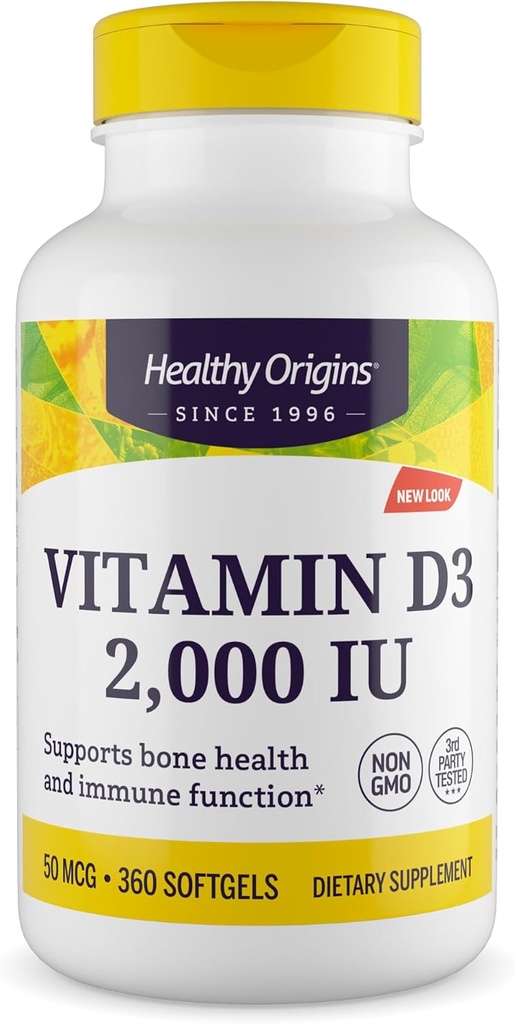 Vitamina D3, 2000 IU, 360 Count