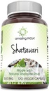 Incredibile India naturale Shatavari Supplemento | 500 Mg per Serving | 120 Veggie Capsule | Non-GMO | Gluten-Free | Made in USA