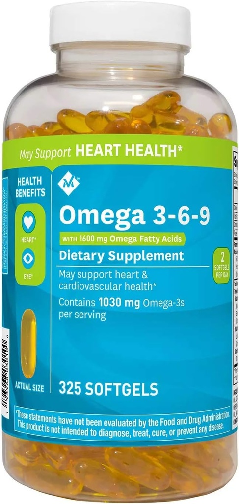 I membri Mark Omega 3-6-9 Integratore alimentare (325 Conte)