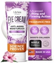 LilyAna Naturals Eye Cream for Dark Circles and Puffiness, Under Eye Cream for Wrinkles and Bags, Anti Aging - aiuta a migliorare la secchezza; per la pelle sensibile - 1.7 oz - Made in USA