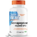 Miglior Serrapeptase del Dottore, Non OGM, Gluten Free, Vegan, Supporta Sinusi sani, 40.000 SPU, 270 Count (Pack of 1)