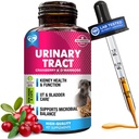Trattamento dell'infezione del tratto urinario del gatto e del cane & medicina naturale UTI Cranberry & D-Mannose -Kidney+Bladder Support - Best Incontinence, Pietra della vescica - Pet Renal Health & Care Drops