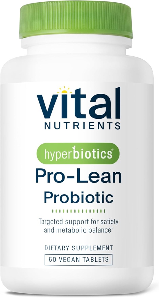 Vital Nutrients Hyperbiotics Pro-Lean Probiotics for Metabolic Balance | Riduce la digestione dei carboidrati | Shelf-Stable | Vegan, Dairy, Gluten Free | 60 Count