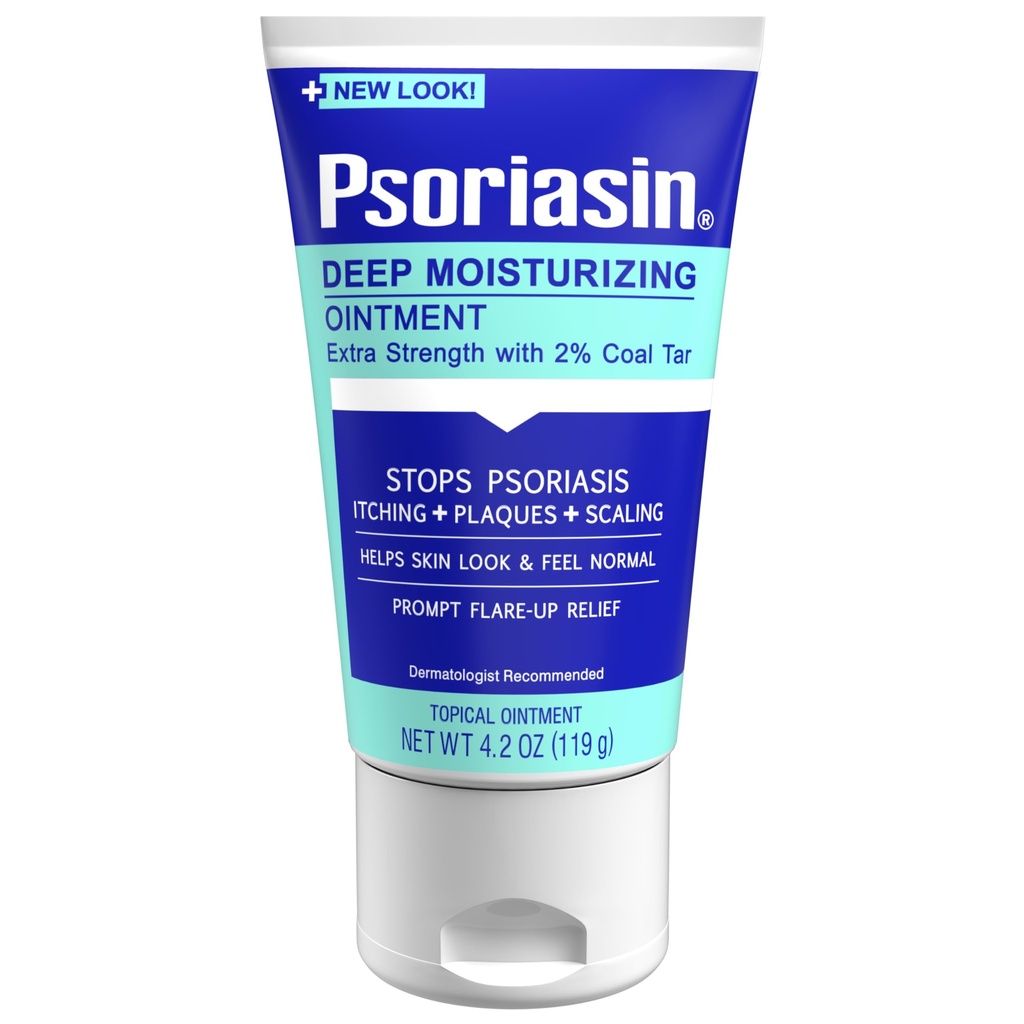 Psoriasin profondo idratante unguento - 2% Tar di carbone - Stop Psoriasis Itching, Scaling, Redness - 4.2 oz