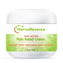 NerveReverse - Crema di Rilievo di Dolore di Neuropatia per piedi, mani, piedini. Grande 4 OZ. JAR. Fast-Acting, Crema di massima resistenza con 4% Mentolo, MSM, L-carnitina, L-Arginina, Vitamina E, Vitamina B6