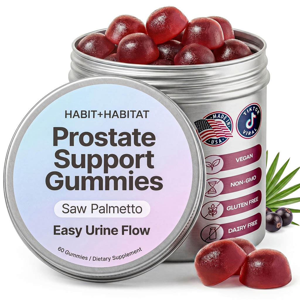 Prostate Shield Gummies - Urinario per la salute della prostata con Saw Palmetto & Lycopene