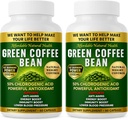 Estratto di chicco di caffè verde, 100% capsule di chicco di caffè verde puro, 50% acido clorogenico, 10.000 mg di resistenza, 120 capsule, 4 mesi di alimentazione, non OGM e senza glutine, tradizionale supplemento di erbe