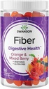 Gummie di fibre di berbino miste Swanson - Supporto digestivo Promuovere Regolarità e livelli di lipidi sani - Tutto Formula naturale per aiutare a sostenere un sano microbioma Gut - (60 Gummies, 5g ciascuno)