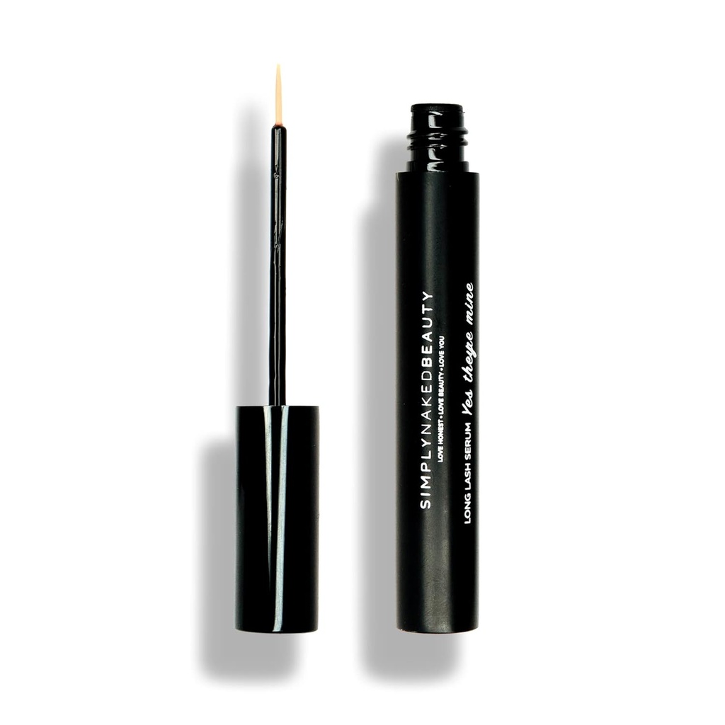 Lash Growth Serum & Brow Enhancer (5 ml) Ottieni Ciglia più lunghe, più complete in 12 giorni - Peptidi naturali e vegetali per la crescita sana del Brow & Lash - Cruelty Free Lash Serum by Simply Naked Beauty