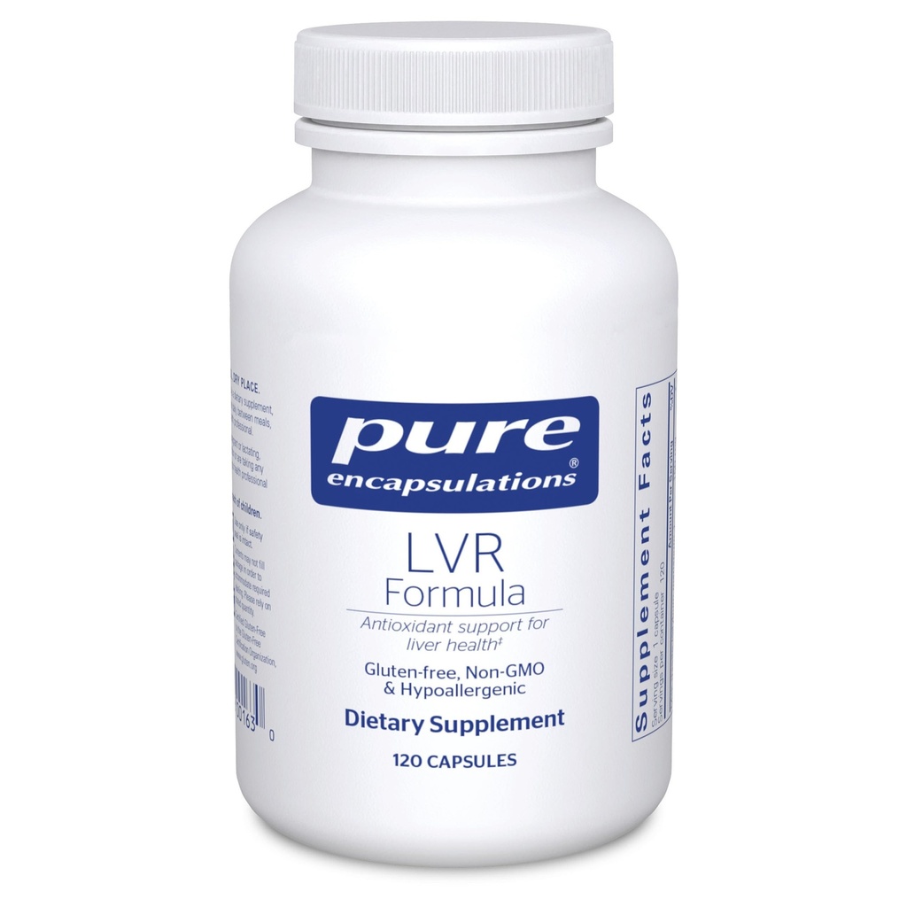 Pure Encapsulations LVR Formula | Supplemento anallergico con supporto antiossidante per la salute delle cellule del fegato | 120 capsule