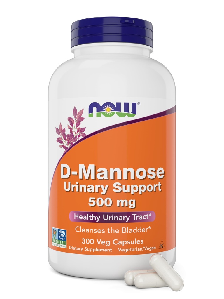 D-Mannose 500 mg, 300 capsule - Vegan, Non OGM Supplemento per le donne e gli uomini - Supporta il tratto urinario sano, pulisce la vescica