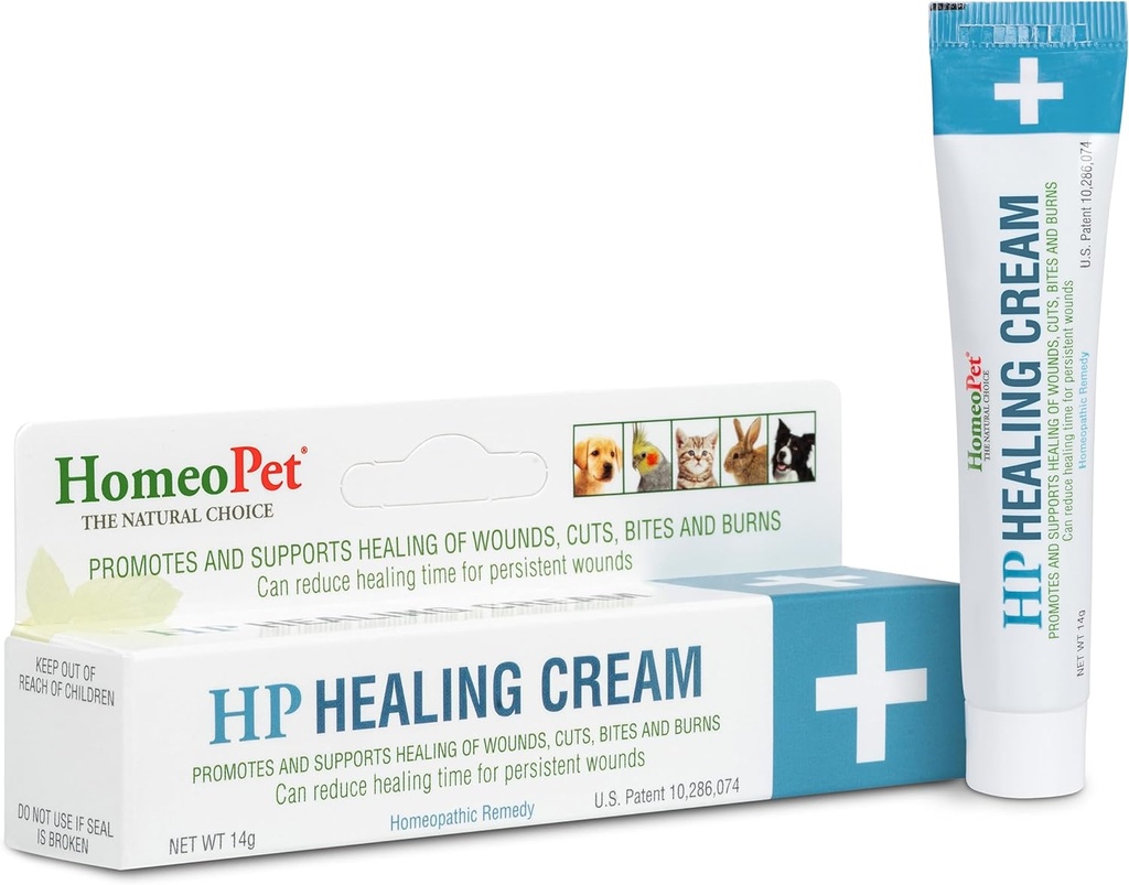 HomeoPet HP Crema di guarigione, Unguento sicuro e naturale per gatti e cani, 14 Grammi