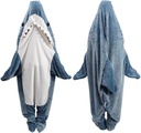 Cappotto di squalo Onesie, Shark Onesie Adult, Shark Sleeping Bag per Adulto (XXL)