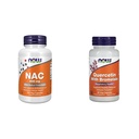 Ora integratori, NAC (N-Acetyl Cysteine) 600 mg con Selenium & Molybdenum, 100 capsule di Veg & Ora Quercetin con Bromelain - 60 capsule di Veg