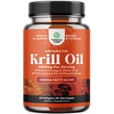 Antartico Krill Oil 2000mg Softgels Per Serving - Omega 3 Krill olio supplemento con EPA DHA & Astaxanthin (60 conteggio (pacchetto di 1)