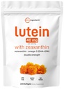 Micro Ingredienti Lutein & Zeaxanthin 40mg Softgels, 240 Count, con Astaxantina, Omega-3s, & Phospholipids | Eye + Vision Health Vitamins | Terze Parti Testate, Non OGM, Gluten Free