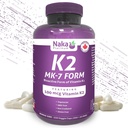 K2 MK-7 330, Naka Platinum K2 (MK-7 Form) 330 Caps Veggie - Dimensioni esclusive: 300 + 30 Free, 330 Count