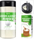 Polvere di alginato di sodio - polvere di Thickener del grado di alginato del sodio puro di 4oz, agente gelificante naturale per dessert, produzione di sfridi caviari, gelato, polpette, stabilizzatore vegano per cuocere, addensante
