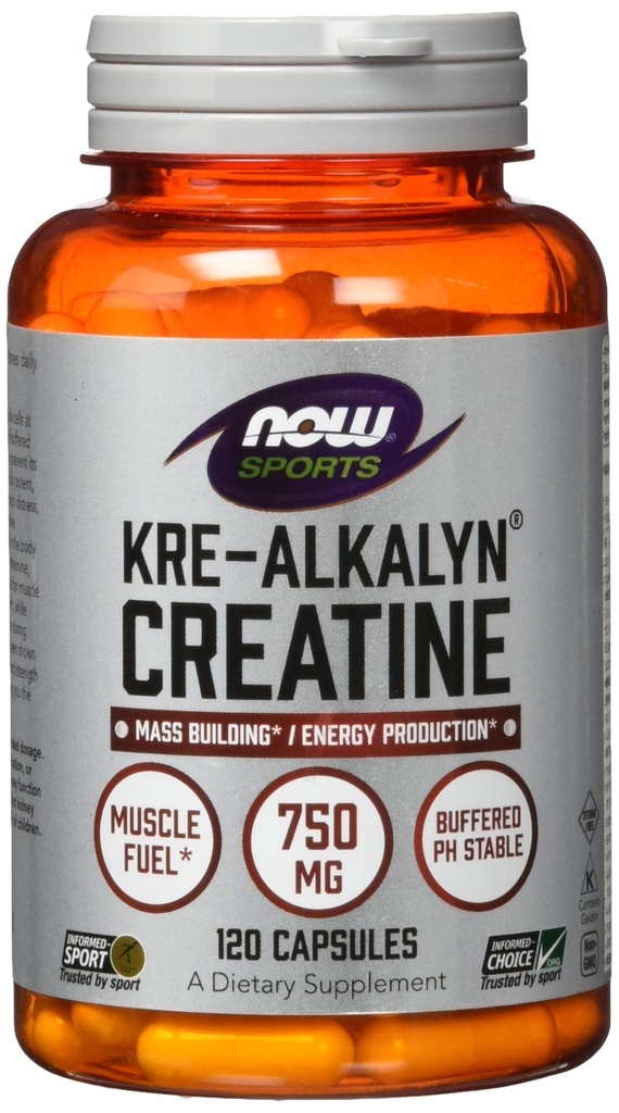 NOW Alimenti Kre-Alkalyn Creatina - 120 capsule