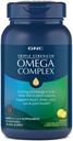 GNC Triple Strength Omega Complex 3, 6, 9 Supplemento, 1725mg, Limone Flavor, Supporta Cuore, Cervello, Pelle, Occhio e Joint Health, 90 Softgels
