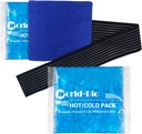 Gel Ice Pack riutilizzabili per lesioni 2 Pack con Wrap, 6.3"x5.1", Hot Cold Soft Flessibile Ice Freezer Pack, Cold Compress Therapy for Pain Relief, Surgery Recovery, Knee, Wrist, Ankle, Foot, Elbow, Shin