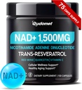 NAD+ con Trans-Resveratrolo, Vino rosso, Quercetin & Vitamina C – Supporta il benessere cellulare & la sana invecchiamento-150 capsule- Made in the USA