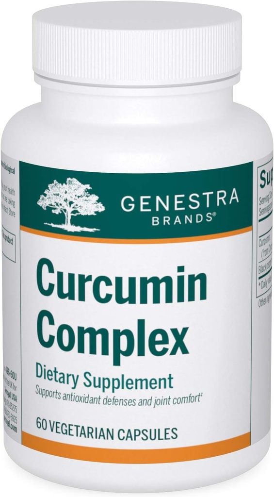 Genestra Brands Curcumin Complex | Curcumin e Black Pepper Supplemento | 60 capsule