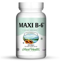 Maxi Salute B-6 - Vitamina B6-100 mg Salute cardiovascolare - 100 compresse - Kosher (100 conte, Confezione di 2)