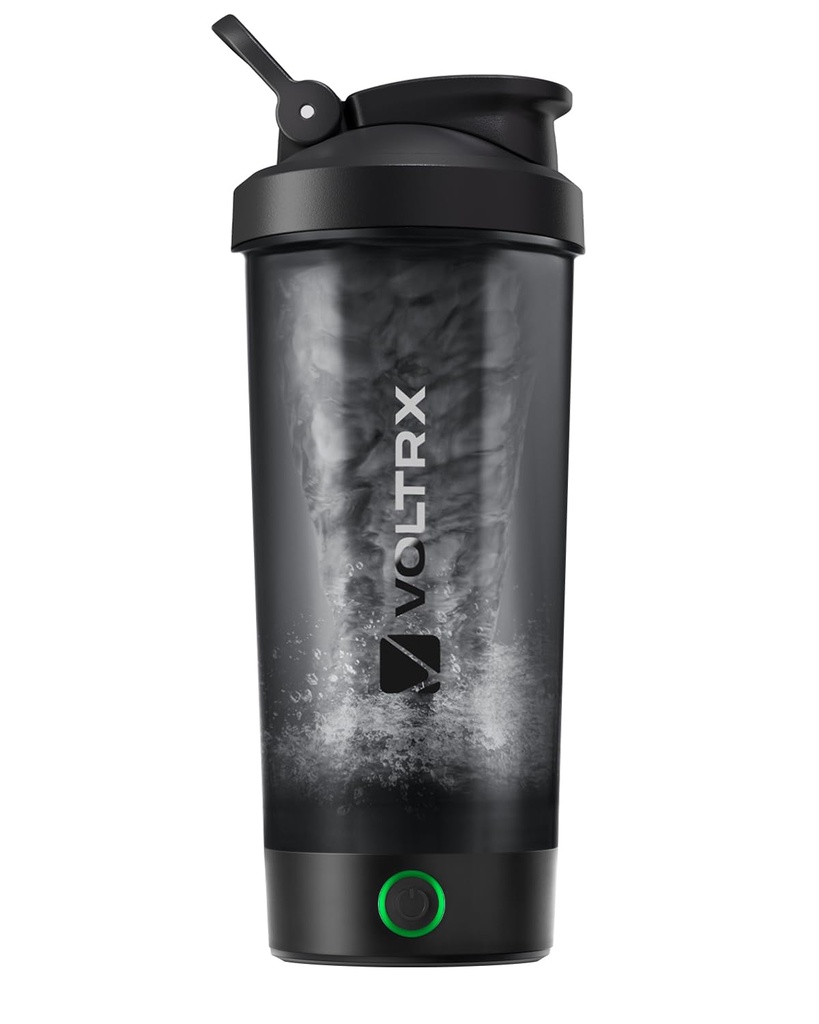 VOLTRX Protein Shaker Bottiglia, Miscelatore elettrico di Shake della proteina ricaricabile C della fusione, Tazze di Shaker per le Shakes della proteina e la sostituzione del meal Shakes, BPA Free, 24oz