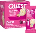 Quest Nutrition Frosted Cookies Twin Pack, Torta di compleanno, 1g Zucchero, 10g Protein, 2g Carbs Net, Gluten Free, 8 Count(Pack of 1)
