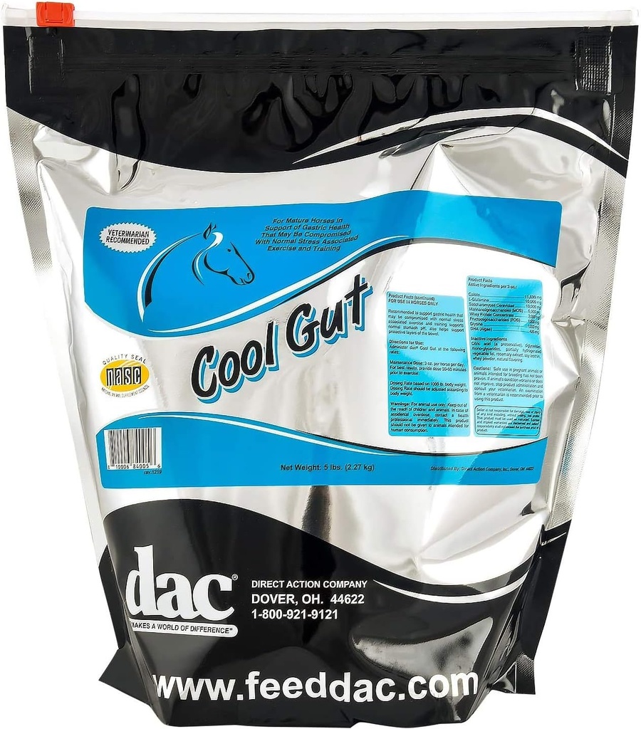 DAC Cool Gut, Ulcer Trattamento per cavalli, 5 lb