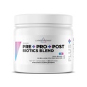 Livingood Daily Pre Pro Post Biotics Blend Powder, Digestive Health Supplement with Prebiotics from Organic Blue Agave Inulin, SBO Probiotics, Probiotics for Women & Men, Non GMO, Vegan, 30 Serve