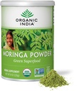 ORGANIC INDIA Moringa Polvere - Moringa Oleifera Leaf Herbal Supplement, Green Superfood, Nutrient Dense, Pure Plant Protein, Vitamina A, E, K, Iron, Calcium, Fiber, Vegan, USDA Certified Organic - 8 oz
