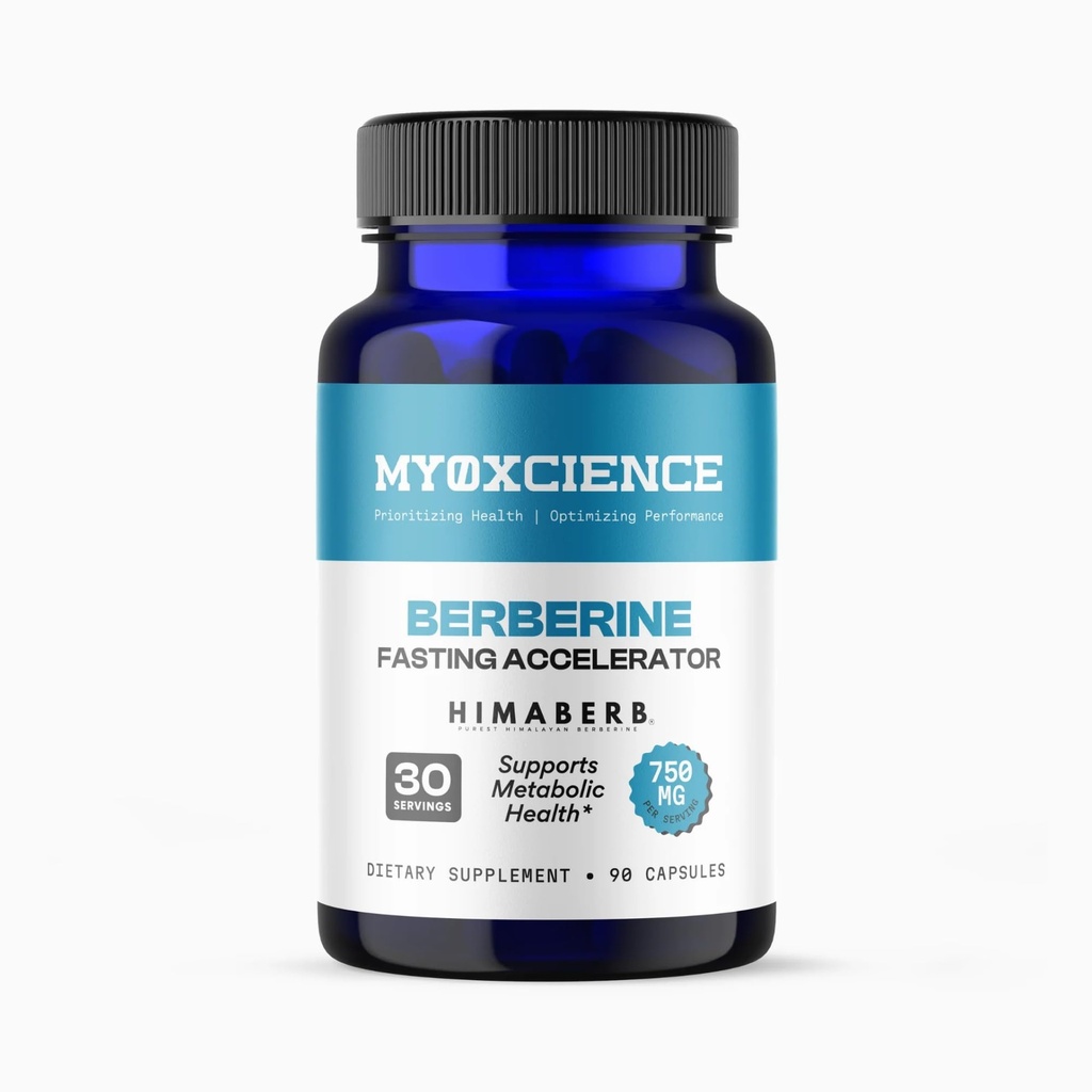 MYOXCIENCE Berberine Fasting Accelerator | Himaberb Berberine HCL con ALA (acido alfa lipoico) e Biotina (90 capsule)