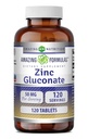 Incredibile Formulas Zinc Gluconate Supplemento | 50 Mg Per Serving | Compresse | Non-GMO | Gluten-Free | Made in USA (120 Count)