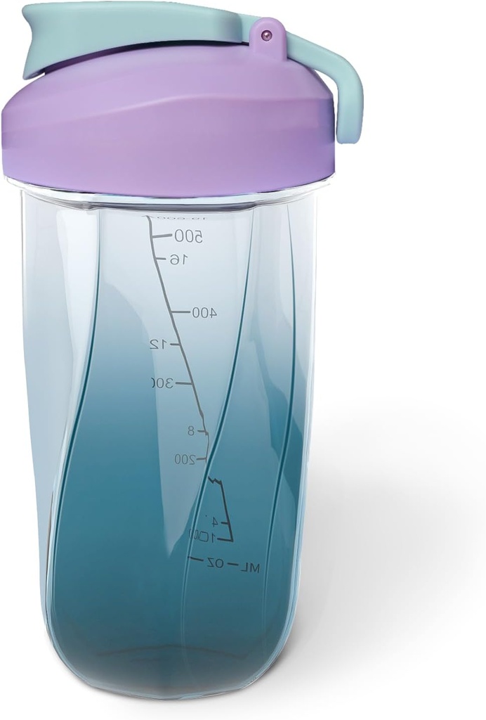 flacone shaker proteico Holds upto 20oz,No Blending Ball o Whisk,BPA free,Portable Pre Workout Whey Protein Drink Cup,Boriglia shaker per la miscelazione di cocktail