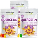 Quercetina con Bromelain Gummies - Vitamina C + Zinco + Vitamina D3 - Quercetin 500mg Gummies per Bambini e Adulti (3 Pacchetti)