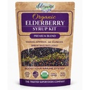 Kit di siruzione di sambuco organico per anziani - Facile da usare, Sirup di sambuco di fai da te che fa il kit con gli anziani ,Rosehips, Ginger, Echinacea, Cinnamon, e chiodi di garofano, Makes 32oz di sirup, Borsa di Brewing inclusa