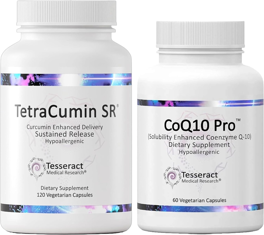 Tesseract Medical Research Body Repair with Vitality Boost, Joint Support Supplement, Rilascio prolungato & Coenzyme Q10 Antiossidante supplemento per la salute ottimale