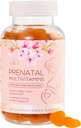 Vitamina Prenatale Gummies - Nutrienti Essenziali per Donne, Gravidanza & Sviluppo Fetale - Include Folate (acido felico), DHA, Cholina, vitamina D - Preparare, Support & Nourish Health - 120 Gummies